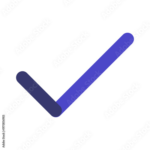 Vector of Simple Check Mark Icon_Purple Filled Icon