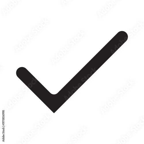 Vector of Simple Check Mark Icon_Glyph Icon