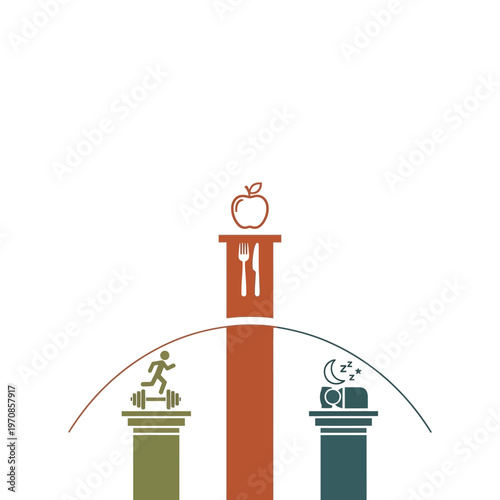 Balance of Life on Three Pillars.