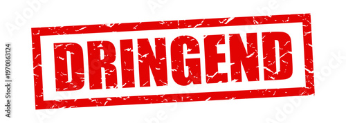 Text “Dringend”, "Urgent" in Dutch on stamp	