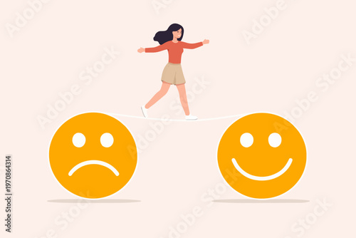 Balance and happy life concept