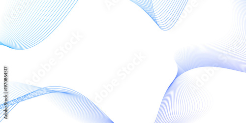 blue wave gradient background minimalist looks simple background, Abstract vector blue wave lines on white background, Abstract frequency sound wave lines and twisted curve lines background.