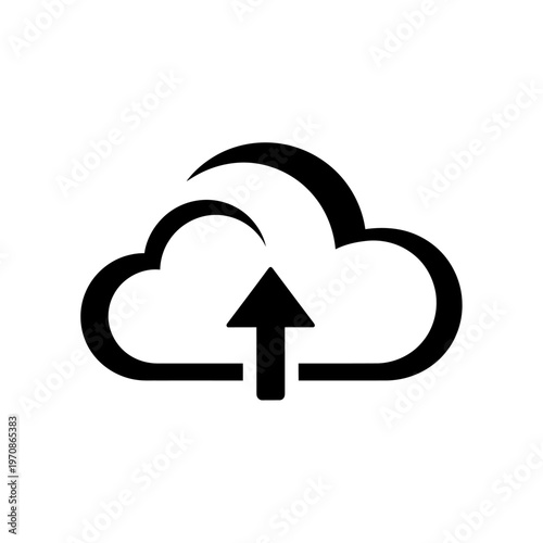 Cloud Computing Data Storage Symbol.