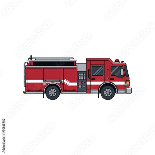 Fire Truck Emergency Response Vehicle.