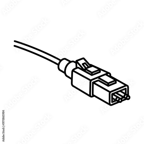 Ethernet Cable Network Connector Plug.