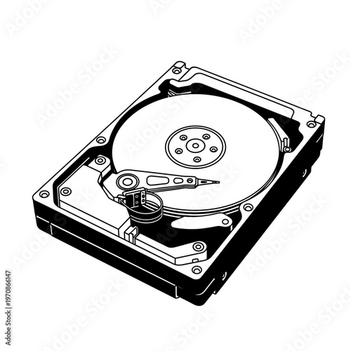 Hard disk drive storage device component.