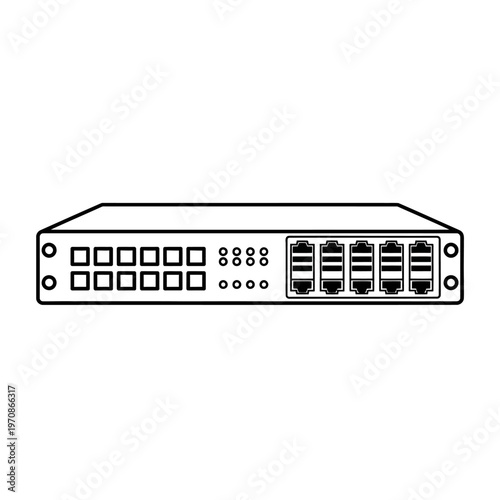 Network Switch Device With Multiple Ports.