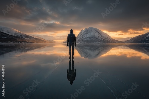 sunset in the mountains