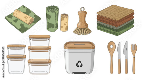 Sustainable Home Essentials A Comprehensive Collection of Eco-Friendly Kitchen and Household Products Designed for a Zero-Waste and Environmentally Conscious Lifestyle