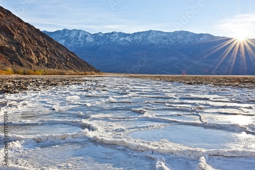 winter landscape in the mountains