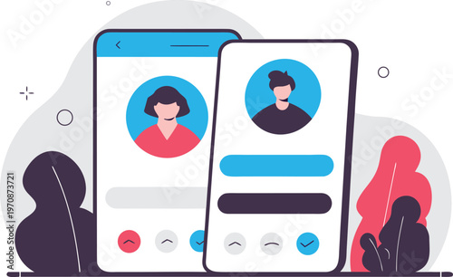 Finance Mobile App Dashboard with Charts and Balance Overview in Clean Modern Interface Style. Digital Banking and Financial Management Concept for Business and Technology Projects.