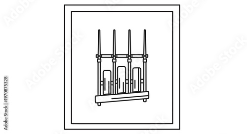 Wireless Router with Multiple Antennas, Network Device Icon, Technology Symbol