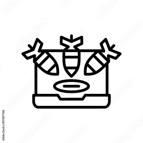 DDoS Attack line icon