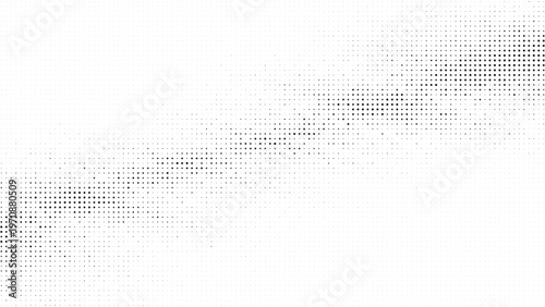 Abstract black and white halftone texture background with grunge distressed overlay and noise effect vector