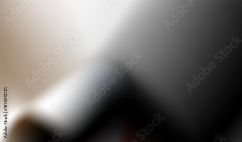 Moody Black, White, and Taupe Blurred Background. Abstract Monochrome Mesh Gradient with Soft Sepia Accents. Dark Grayscale Gradient Web Header. Mesh Gradient for UI Design
