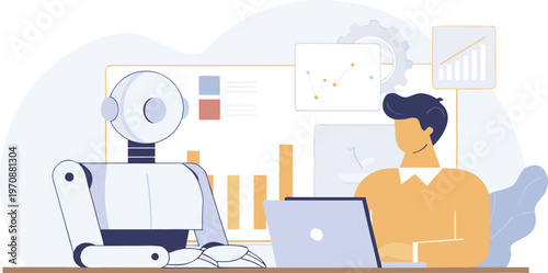 Growth Concept Showing Team Working Together to Achieve Business Success Goals. Professional Development and Performance Concept for Marketing and Strategy Visuals.