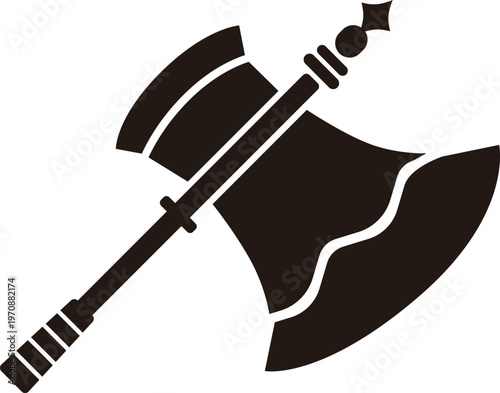 Axe Icon for Fantasy RPG UI and Game Assets