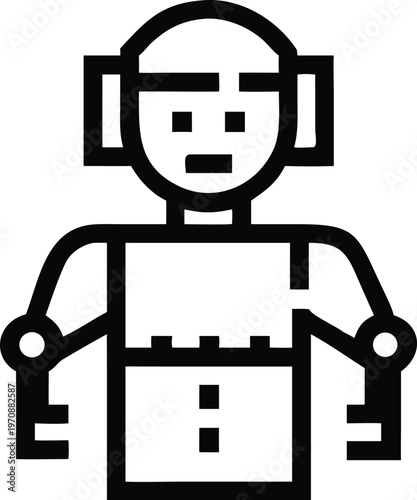 Futuristic humanoid robot illustration representing artificial intelligence and automation technology