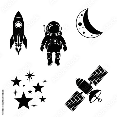 Astronaut in Space Suit Standing Alone.