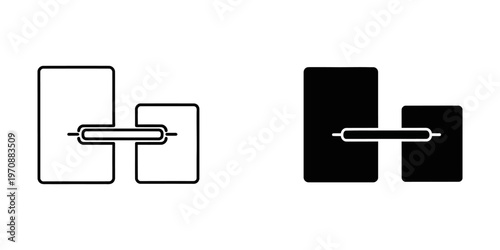 Minimalist flat design vector showing a USB cable linking two electronic devices, ideal for tech tutorials, business presentations, and digital connectivity concepts.