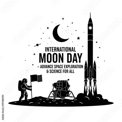 Astronaut standing on the moon surface.