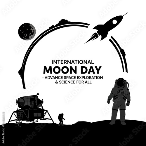 Konstfotografi Astronaut standing on the moon surface.