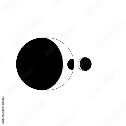 Celestial Bodies Phases Of The Moon And Eclipse.