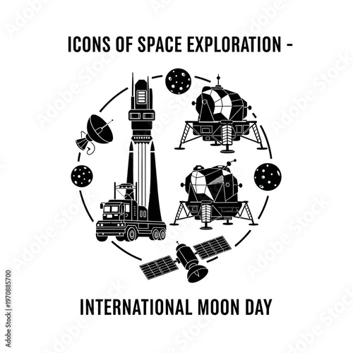 Icons of Space Exploration International Moon Day.