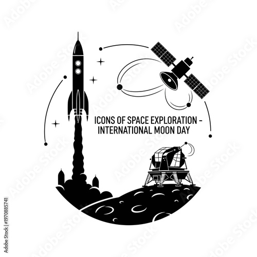 Icons of Space Exploration International Moon Day.