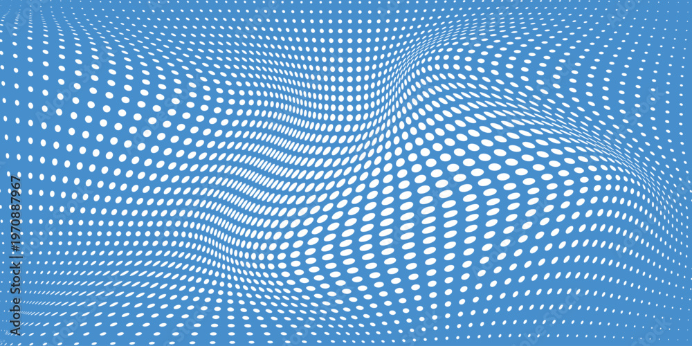 Fototapeta premium Seamless background pattern of evenly spaced white plus symbols of different sizes and opacity. Vector illustration on blue background with stars