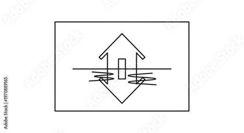 Abstract representation of magnetic field lines around a conductor
