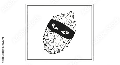Artichoke Bandit Masked Eyes