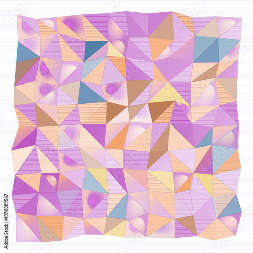 Shard Field abstract background with angular, faceted, and crystal elements; organic composition, pastel palette, dynamic mood.
