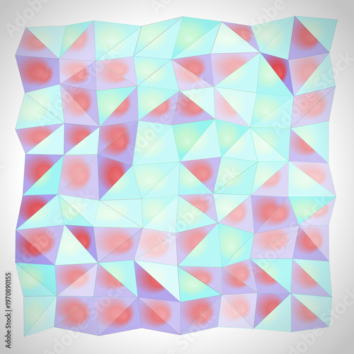 Shard Field abstract background with background, faceted, and crystal elements; balanced composition, pastel palette, playful mood.
