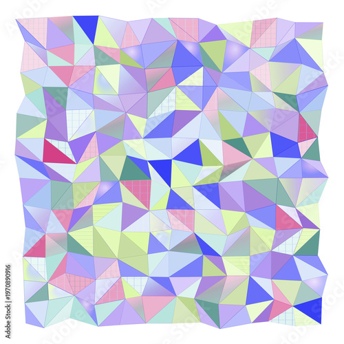 Shard Field abstract background with background, faceted, and crystal elements; balanced composition, pastel palette, playful mood.
