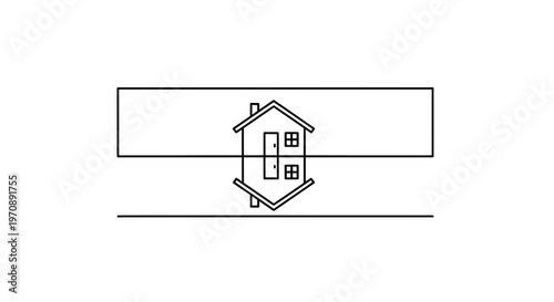 Upside Down House Reflection Concept