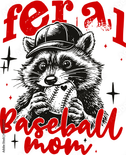 Feral Baseball Mom SVG PNG, Trendy Baseball Mom svg png, Trendy Baseball Svg, Trendy Game Day svg