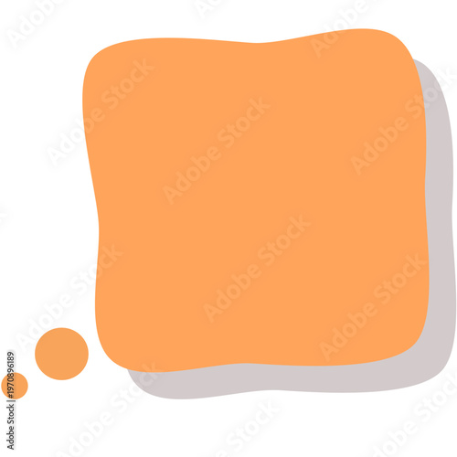 orange vector background with shadow