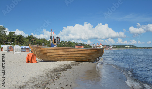 Beach of Binz,Rugen,baltic Sea,Mecklenburg-Vorpommern,Germany