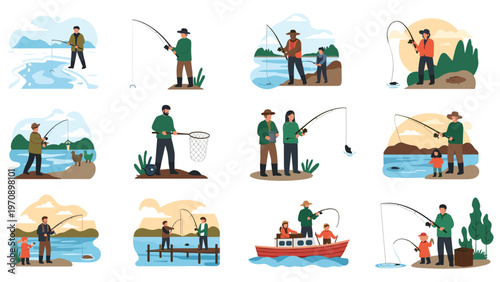 Exciting summer water sports activities showing a person on a jet ski towing a friend riding a surfboard through high ocean waves.