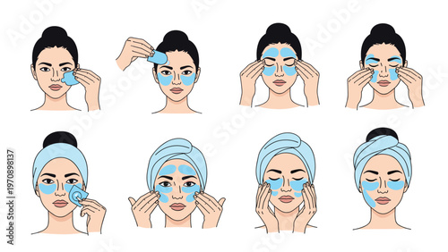 Young woman browsing and selecting new frames from a large display of eyewear in a modern optical boutique with stylish interior decor.