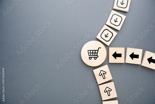 Photos Customer journey convergence to purchase, decision path and marketing funnel dir