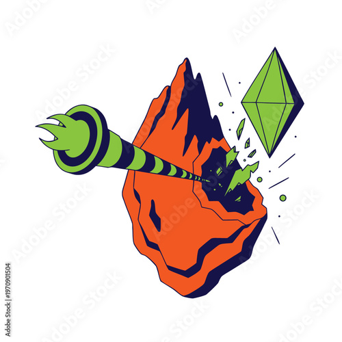 Simple graphic design concept