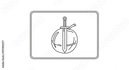 Sword Piercing an Apple: Symbol of Choice, Temptation, and Decision