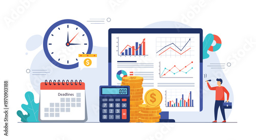 Strong young woman lifting dumbbells while standing in a well-equipped home gym with a bike and fitness ball in the background for health.