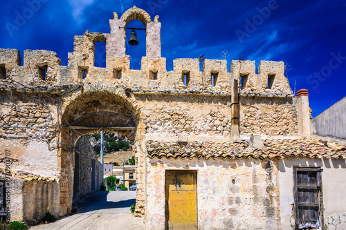 Sicily. Ancient castle of Baida. Scopello.