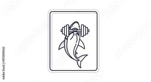 Shark Lifting Weights, Fitness Motivation, Gym Workout, Strength, Power, Determination