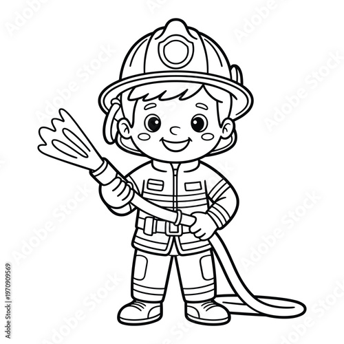 A smiling child in a checkered sweater and glasses waving enthusiastically isolated on white background, Vector