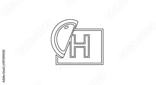 Hospital Sign Icon, Medical Symbol, Healthcare Information, Emergency Service
