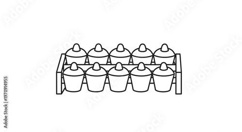 Gamelan Instrument Set - Traditional Indonesian Percussion Ensemble Outline Icon